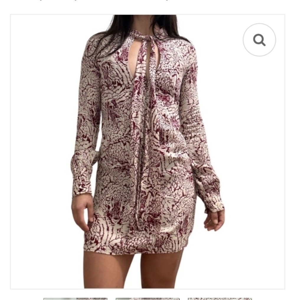 Flynn Skye Cheetah Christy Mini Dress Size 2 Or Medium Sexy